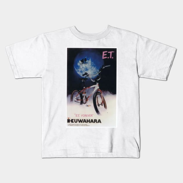 ET BMX Kids T-Shirt by retromegahero